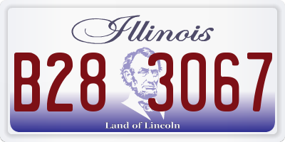 IL license plate B283067