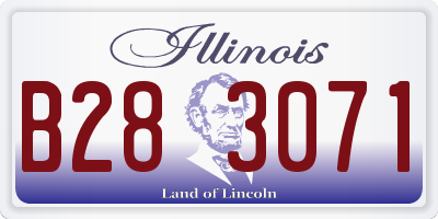 IL license plate B283071