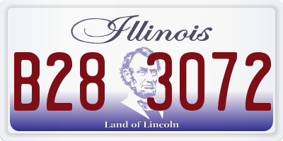 IL license plate B283072