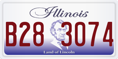 IL license plate B283074