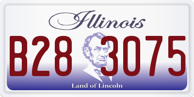 IL license plate B283075