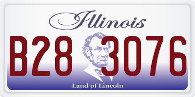 IL license plate B283076