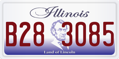 IL license plate B283085