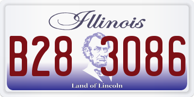 IL license plate B283086