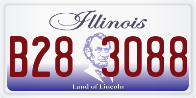 IL license plate B283088