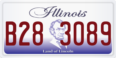 IL license plate B283089