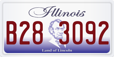 IL license plate B283092