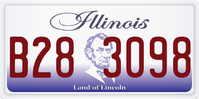 IL license plate B283098
