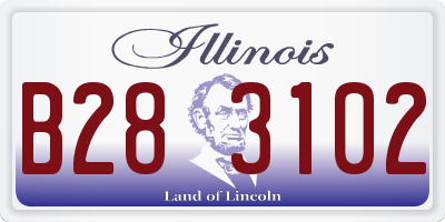 IL license plate B283102