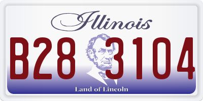 IL license plate B283104