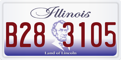 IL license plate B283105