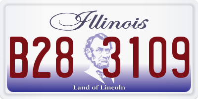 IL license plate B283109