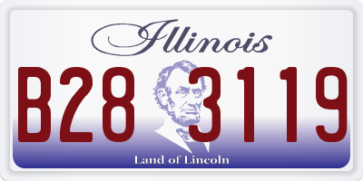 IL license plate B283119