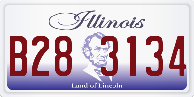 IL license plate B283134