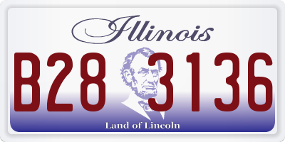 IL license plate B283136