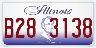IL license plate B283138