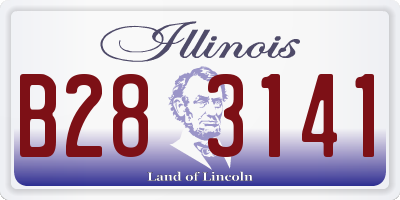 IL license plate B283141