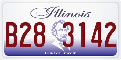 IL license plate B283142