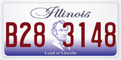 IL license plate B283148