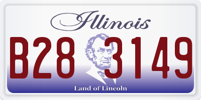 IL license plate B283149