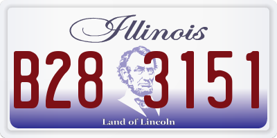 IL license plate B283151