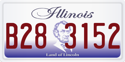 IL license plate B283152