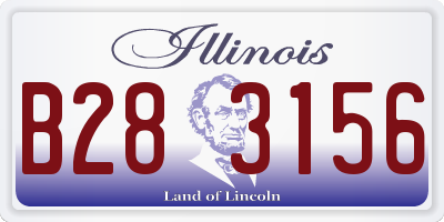 IL license plate B283156