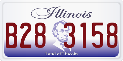IL license plate B283158