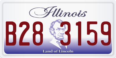 IL license plate B283159