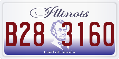 IL license plate B283160