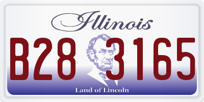 IL license plate B283165
