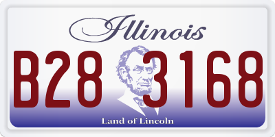 IL license plate B283168