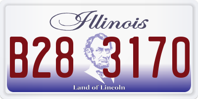 IL license plate B283170