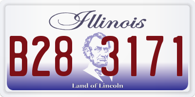 IL license plate B283171