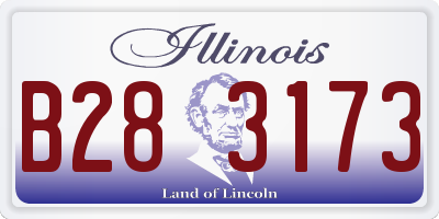 IL license plate B283173