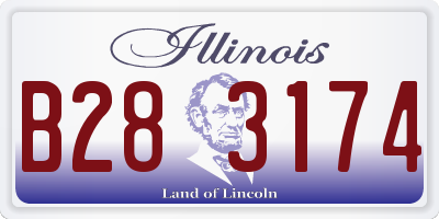 IL license plate B283174