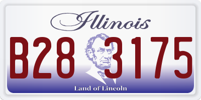 IL license plate B283175