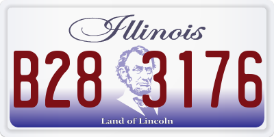 IL license plate B283176