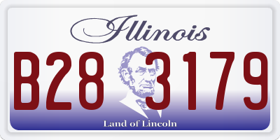 IL license plate B283179