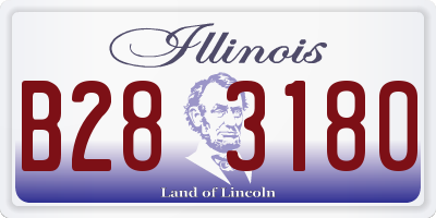 IL license plate B283180