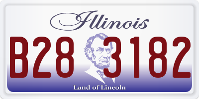 IL license plate B283182