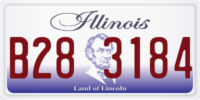 IL license plate B283184