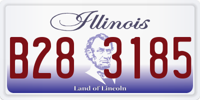 IL license plate B283185