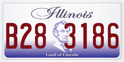 IL license plate B283186