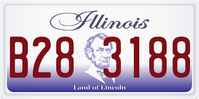 IL license plate B283188