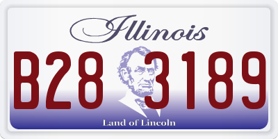 IL license plate B283189