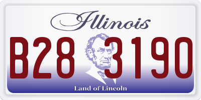 IL license plate B283190