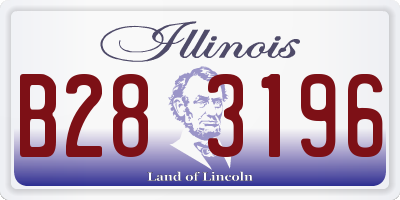 IL license plate B283196
