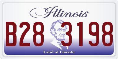 IL license plate B283198
