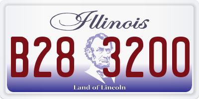 IL license plate B283200